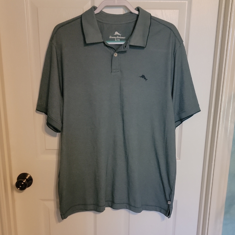 Tommy Bahama Men's Polo Shirt in Sage Men's Size XL